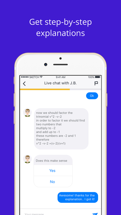 Homework help app