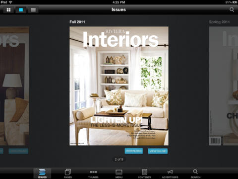 Captura de pantalla del iPad 3
