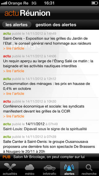Capture d’écran iPhone 5