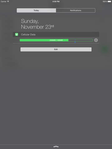 Donnée Widget iPad