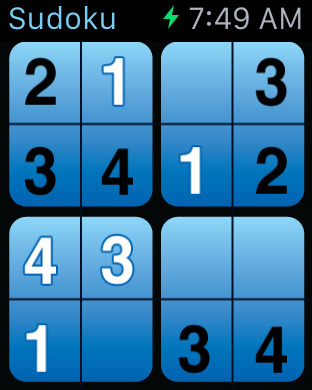 Wrist Sudoku Apple Watch
