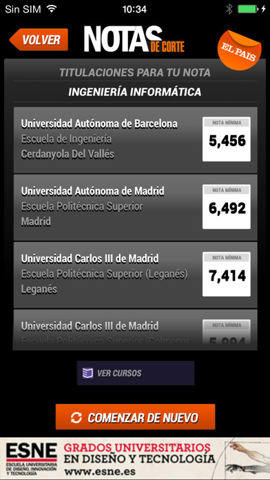 Captura de pantalla del iPhone 3