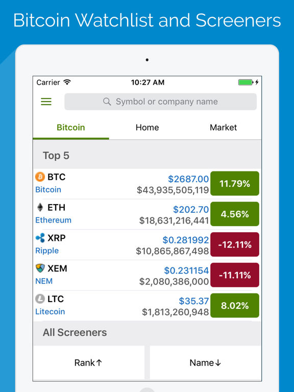 bitcoin tracker app