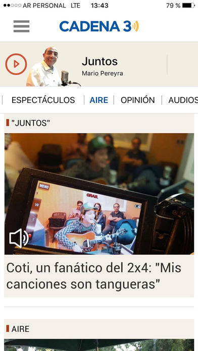 Captura de pantalla del iPhone 1