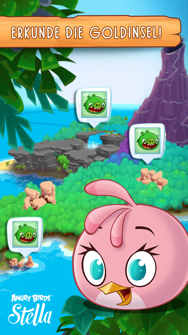 Angry Birds Slingshot Stella iOS Screenshots