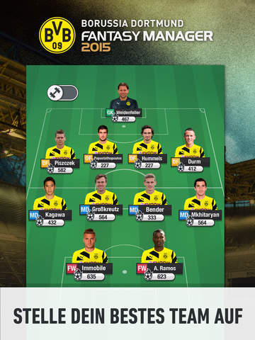 BVB Fantasy Manager 2015 iPhone iPad
