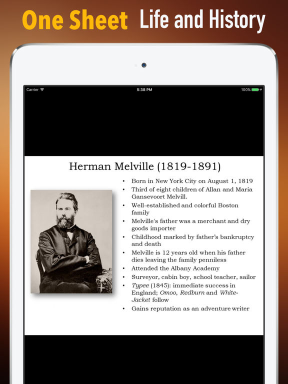 herman melville a biography and analysis Throughout american history, very few authors have earned the right to be called great herman melville is one of these few his novels and poems have been enjoyed world wide for over a century, and he has earned his reputation as one of the finest american writers of all time. herman melville a biography and analysis Throughout american history, very few authors have earned the right to be called great herman melville is one of these few his novels and poems have been enjoyed world wide for over a century, and he has earned his reputation as one of the finest american writers of all time.