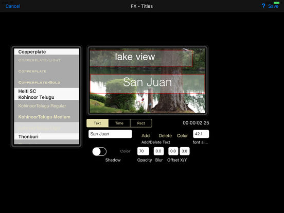 Captura de pantalla del iPad 3