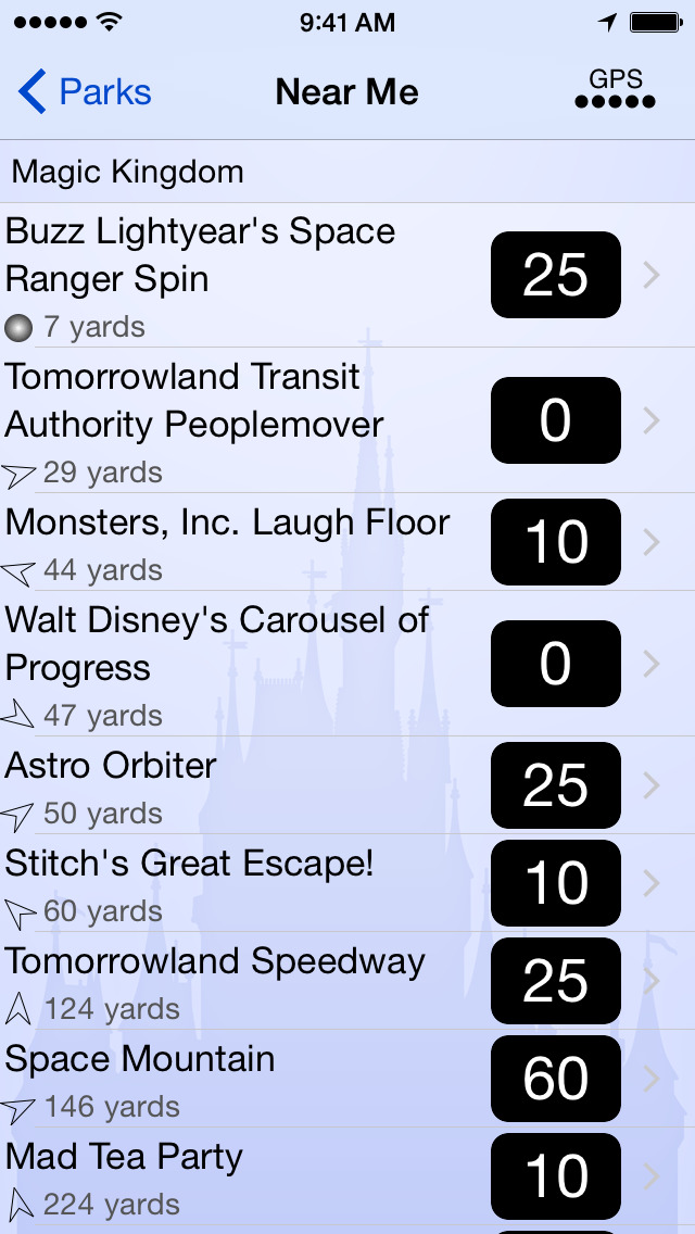 Disney World Wait Times screenshot1