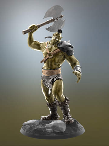 Figuromo Artist : Orc Rage - Fantasy Battle Figure - Color Combine & Design your 3D Sculptureのおすすめ画像1