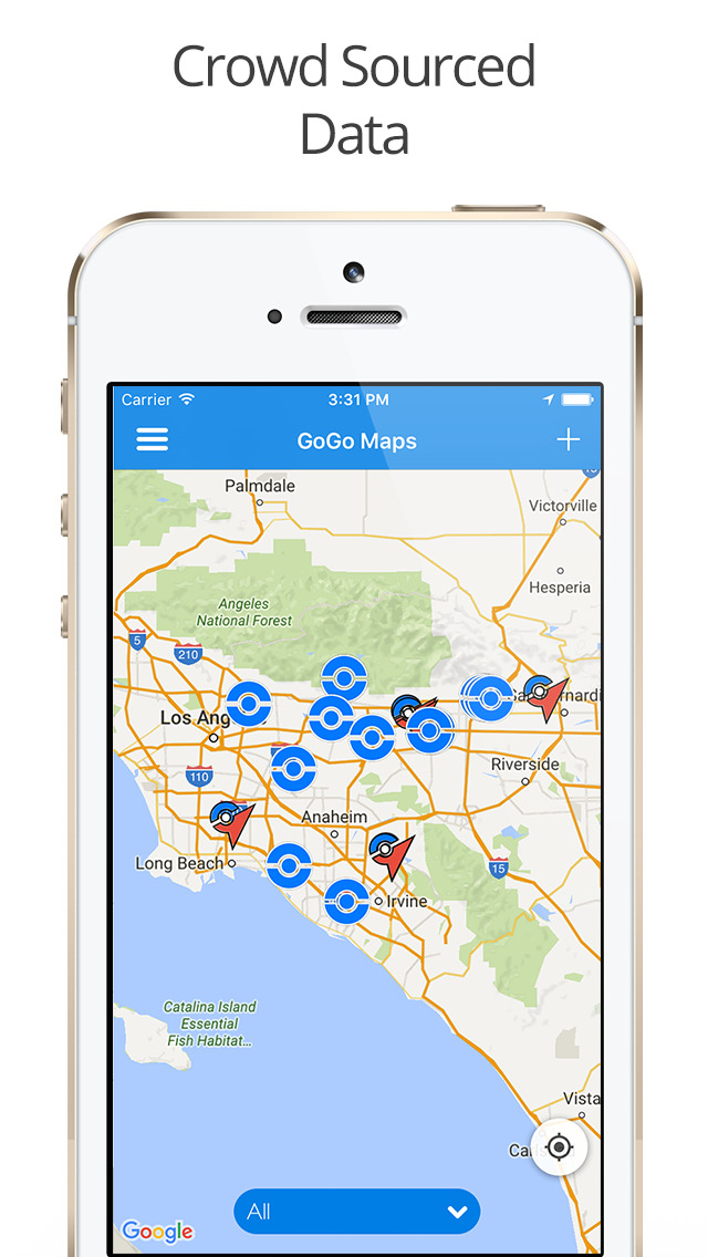 GoGo Maps - Pokemon Go Guide with Maps for Gyms, PokeStops, and LiveSpottingのおすすめ画像3