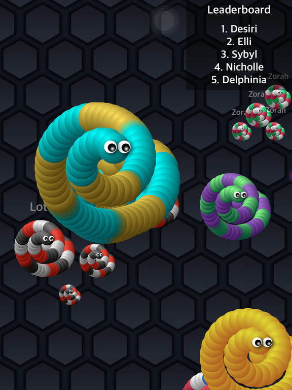 Battle of Snake - Slither color worm io gameのおすすめ画像2