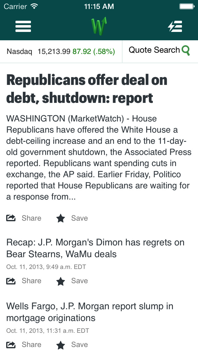 MarketWatch – Stock M... screenshot1