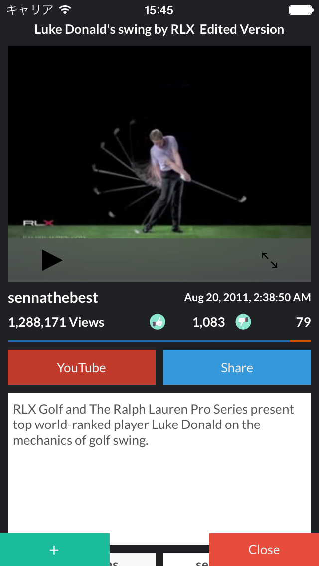 ゴルフ レッスン動画集とニュース 無料 GolfTube - スイングを極めろ！！ -のおすすめ画像1