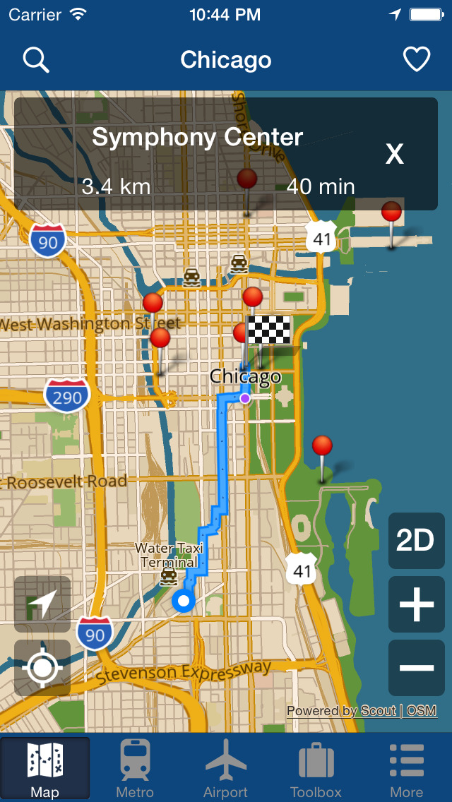 シカゴオフライン地図 - シティメトロエアポート screenshot1