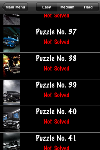 Cars Puzzle Lite free app screenshot 4