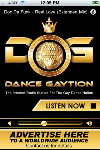 Dance Gaytion Gay Dance Radio from www.dancegaytionradio.com free app screenshot 1