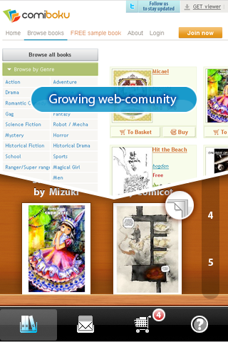 ComiBoku Comic Book viewer free app screenshot 3