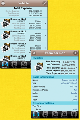 Gas Saving Note Lite (Car Maintenance & Fuel Economy) free app screenshot 3