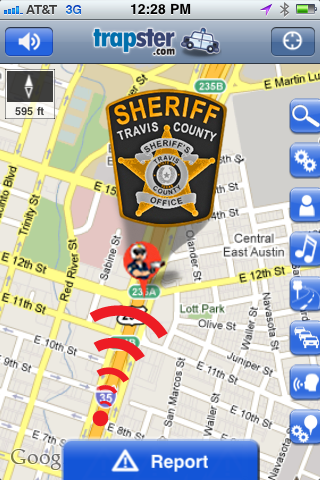 Trapster speed trap alerts (now with Caravan and Patrol) free app screenshot 1