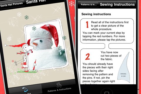 Santa Hat Sewing free app screenshot 2