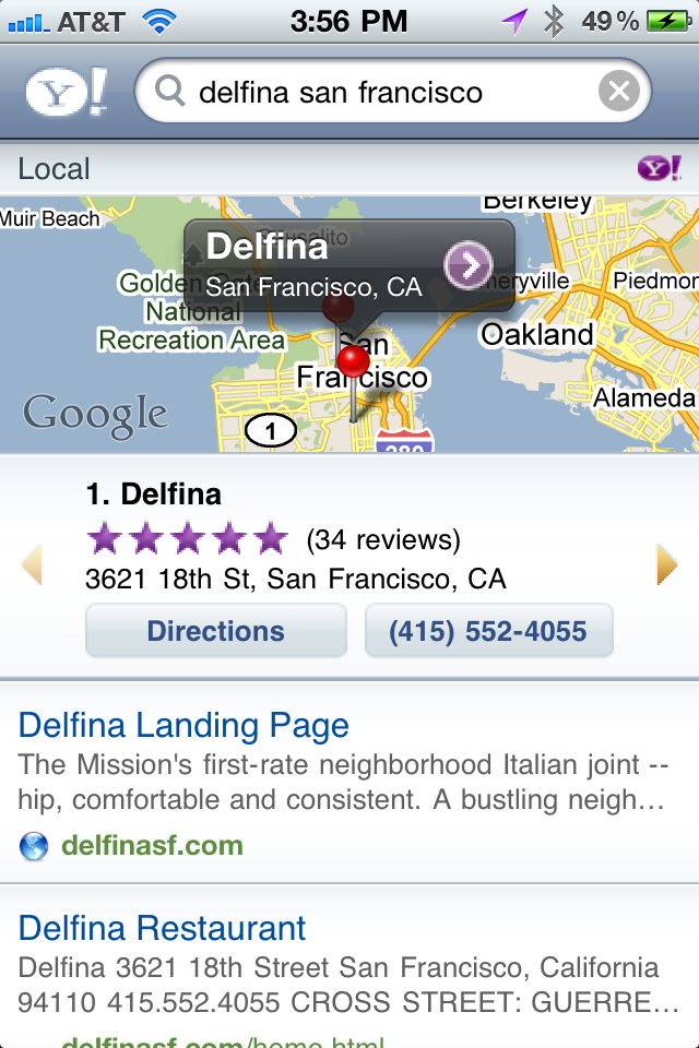 Yahoo! Search free app screenshot 1