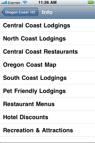 Oregon Coast Travel Guide free app screenshot 3