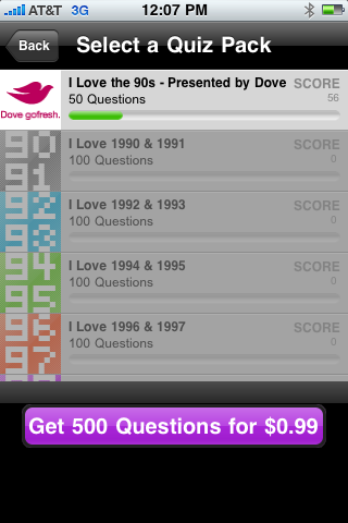 VH1's I Love the 90s Trivia free app screenshot 4