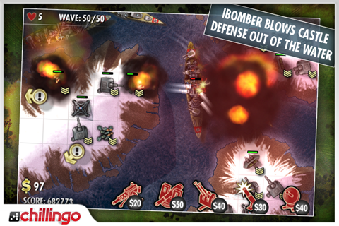 iBomber Defense LITE free app screenshot 1