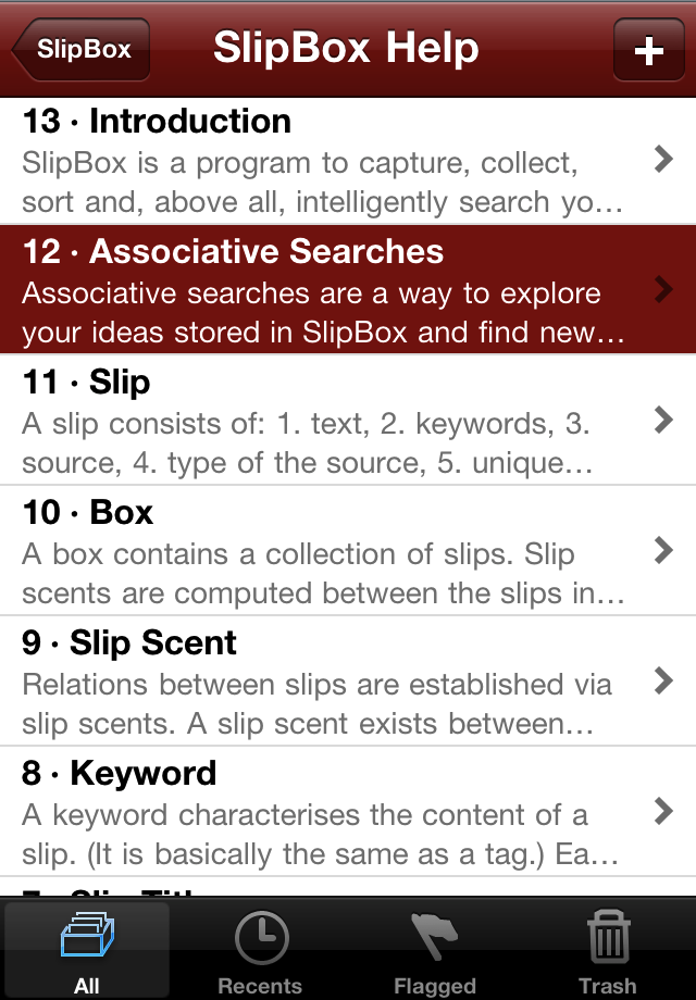SlipBox lite free app screenshot 2