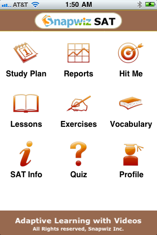 SAT Prep By Snapwiz free app screenshot 1