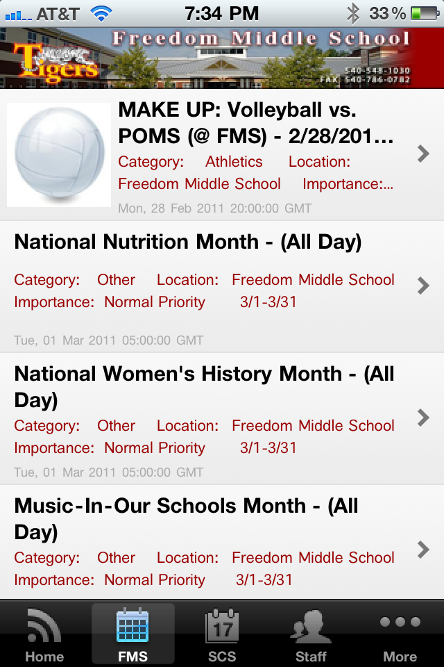 Freedom Middle School News free app screenshot 3