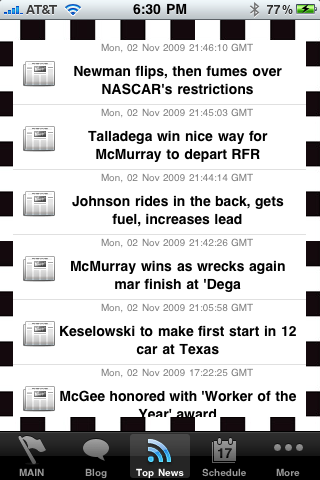 Checkered Flag (NASCAR) free app screenshot 4
