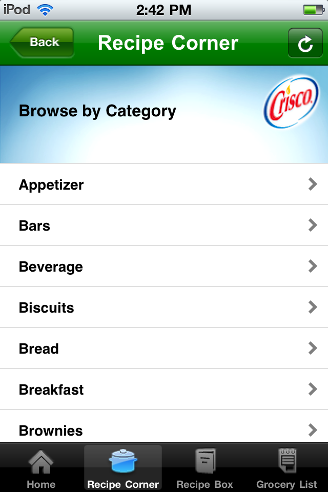 Crisco Mobile free app screenshot 2