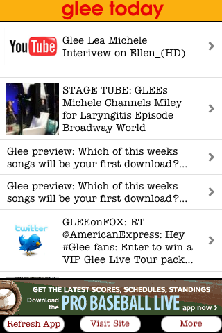 TV Show News - Glee News Free free app screenshot 3