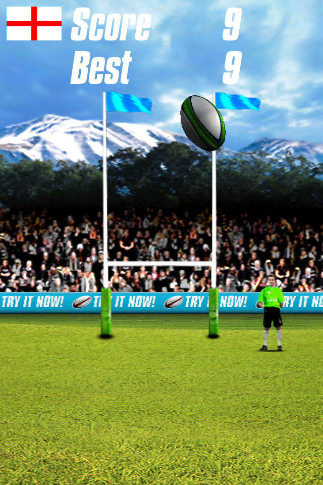 Rugby Goal Flick Lite free app screenshot 4