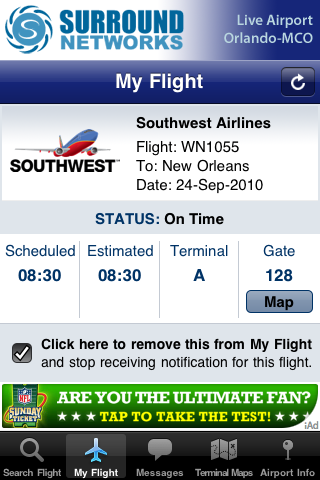 Live Airport - Orlando (MCO Airport) Lite free app screenshot 2