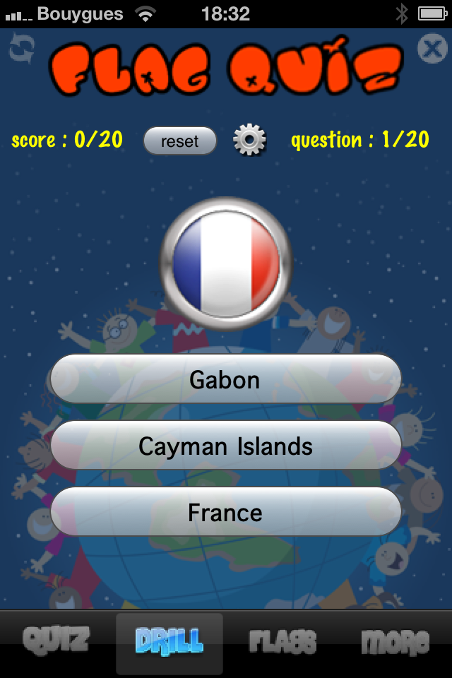 Flag Quiz - Learn world country flags in family with your children or in class with your students while having fun with this educational game quiz free app screenshot 2
