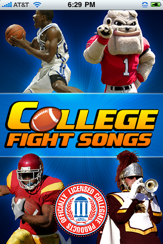 College Fight Songs- Authentic Versions free app screenshot 1