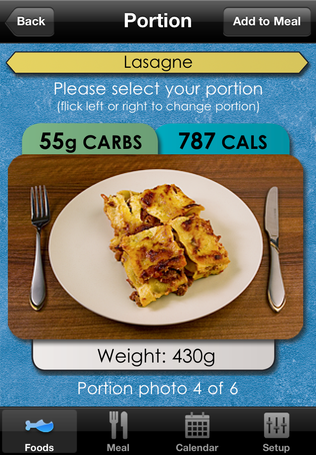 Carbs & Cals Lite - A visual guide to Carbohydrate & Calorie Counting free app screenshot 1
