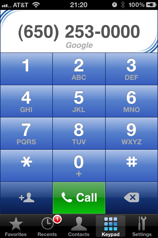 Talkatone - free phone and IM for GTalk (gmail chat) and VoIP Google Voice free app screenshot 1