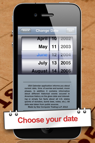 USA Calendar Lite free app screenshot 3