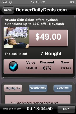 Denver Daily Deal free app screenshot 1