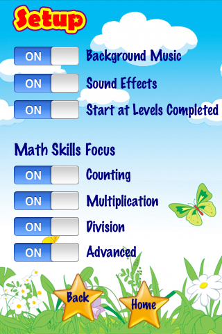 Kids Math Advanced Lite Free - Grade School Multiplication Division Skills Games free app screenshot 2