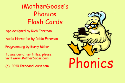 Phonics Flash Cards (an iMotherGoose App) free app screenshot 1