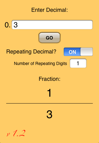 Decimal To Fraction free app screenshot 3