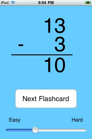 Awesome Flashcard Subtraction FREE free app screenshot 4