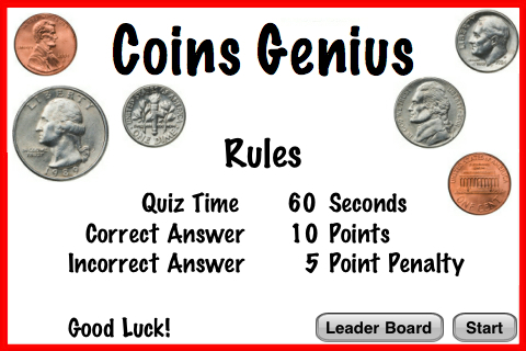 Coins Genius Lite - Crazy Coin Counting Flash Cards Game For Kids free app screenshot 2