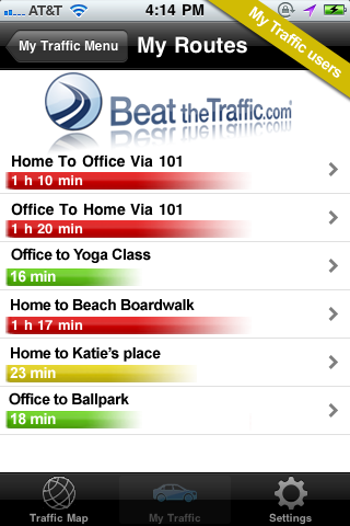 Beat the Traffic free app screenshot 3