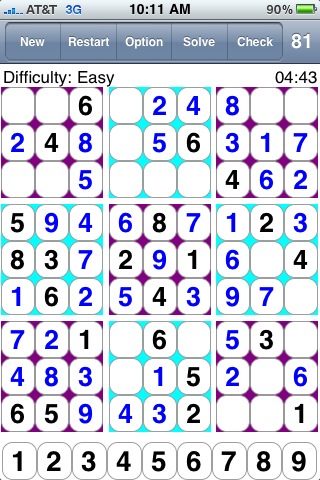 81 Squares 81乗 스도쿠 数独 Судоку 20000 puzzles